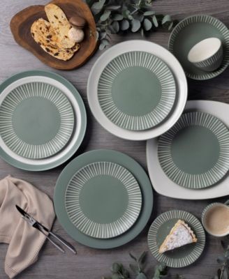 Set of 4 Colorwave Stripe Mini Plates