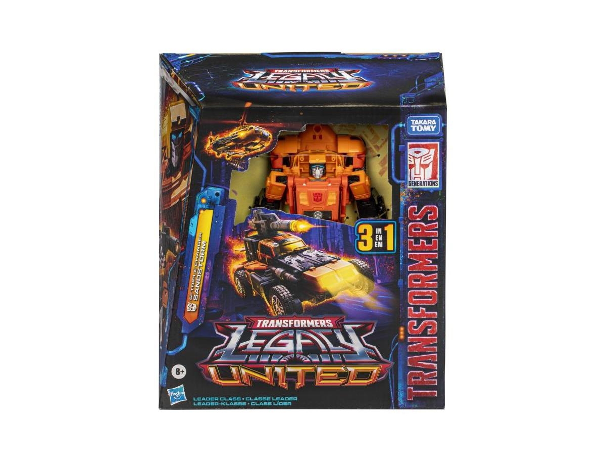 Transformers G1 Triple Changer Sandstorm Leader Class Generations Legacy