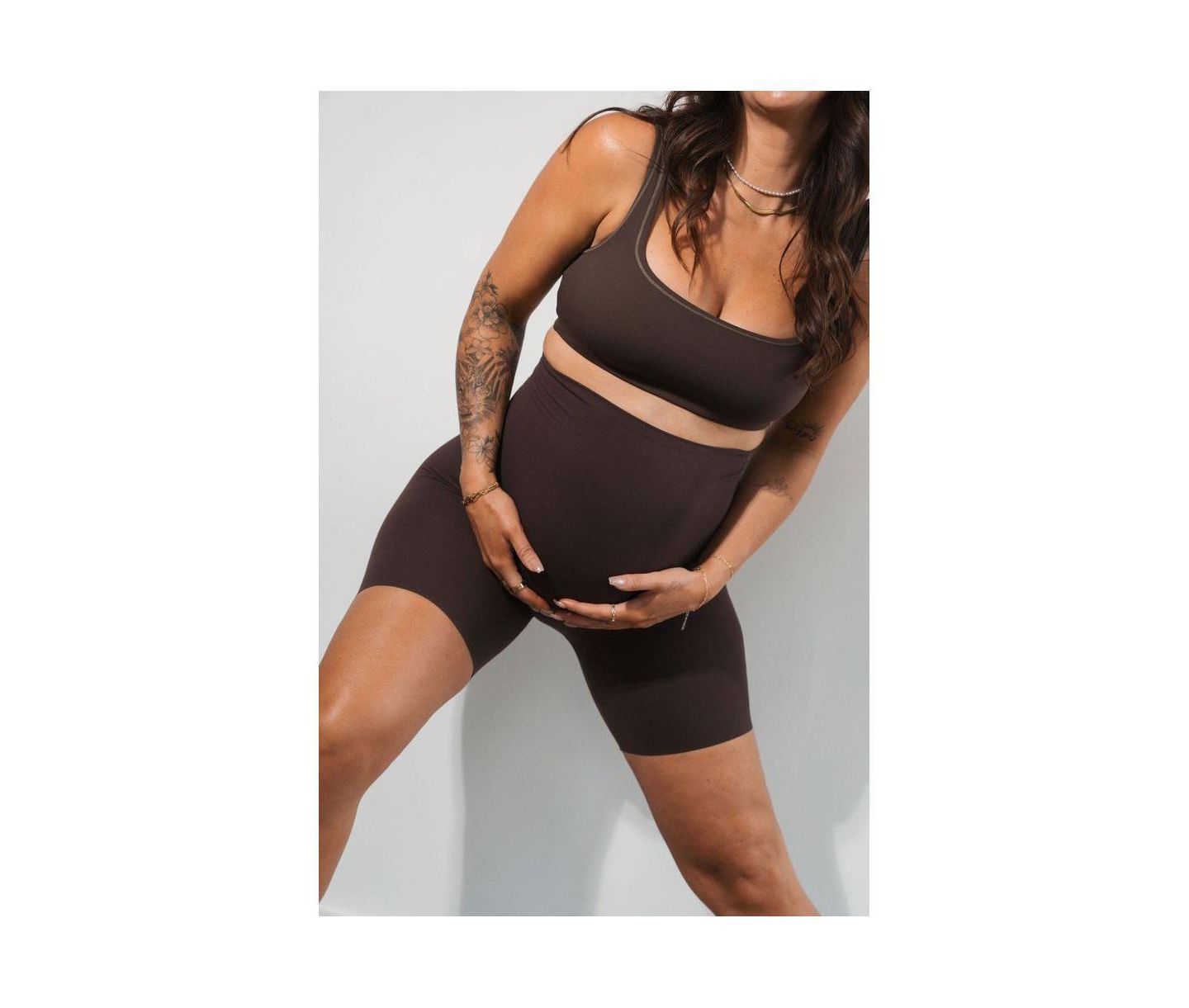 Женские шорты Vitality Cloud II Maternity Rider Short, цвет: Тёмно-коричневый — фото 4