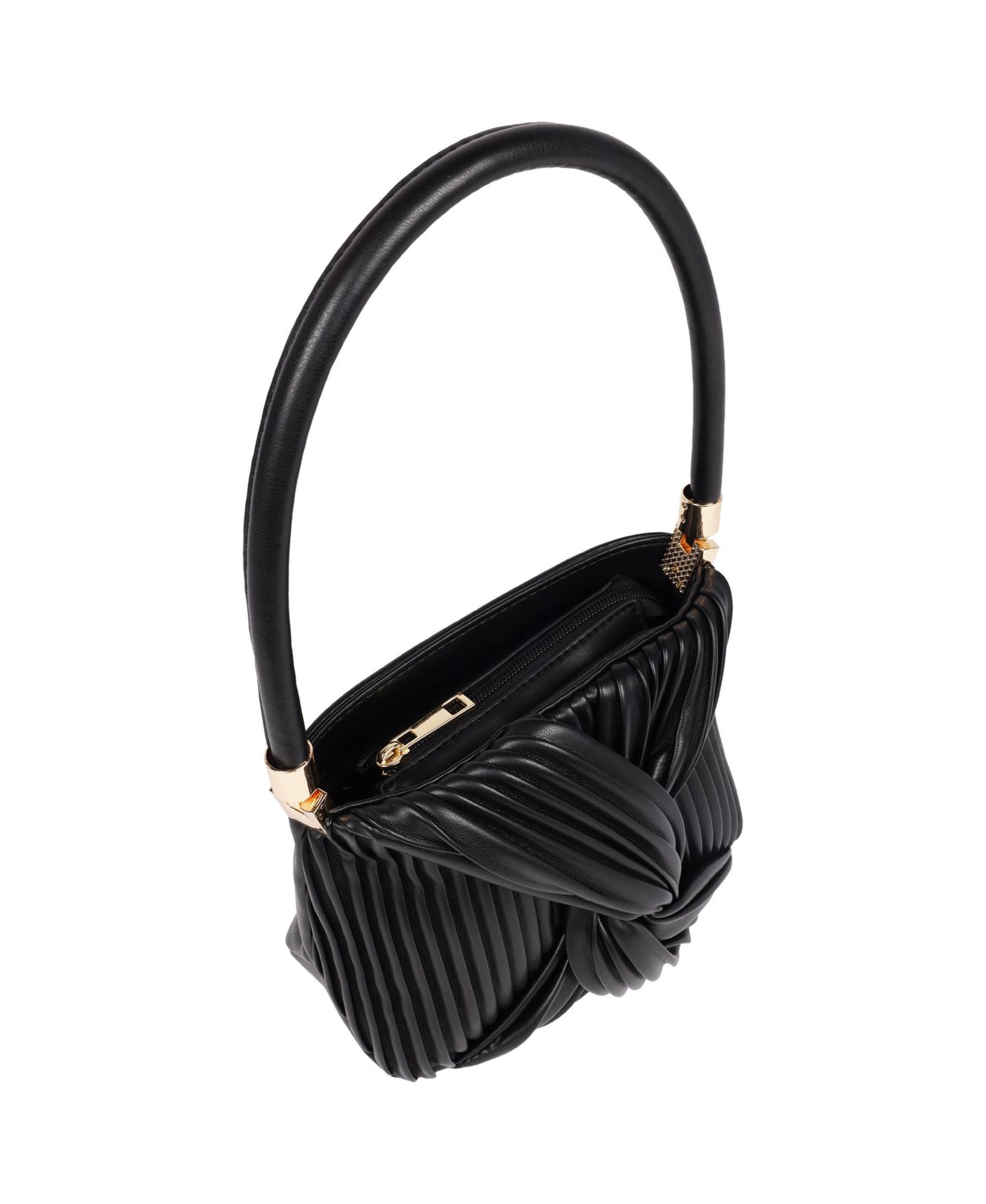 Женская сумка Jason Wu Pleated Knot Box Handle, цвет: Чёрный — фото 3