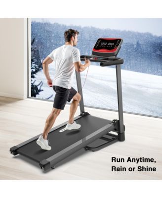 Folding Treadmill for Home with Incline, 350 lbs Capacity, Running Machine with Bluetooth Speaker