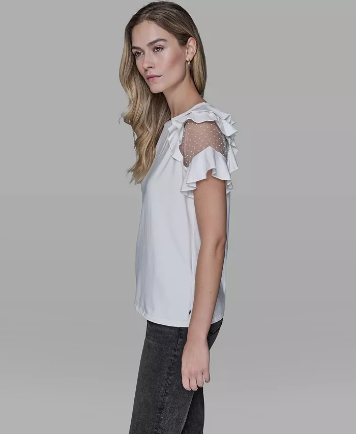 Women's Ruffle-Sleeve Pull-On Top - thumbnail 3