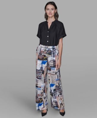 Women's City Scene Printed Pull-On Pants