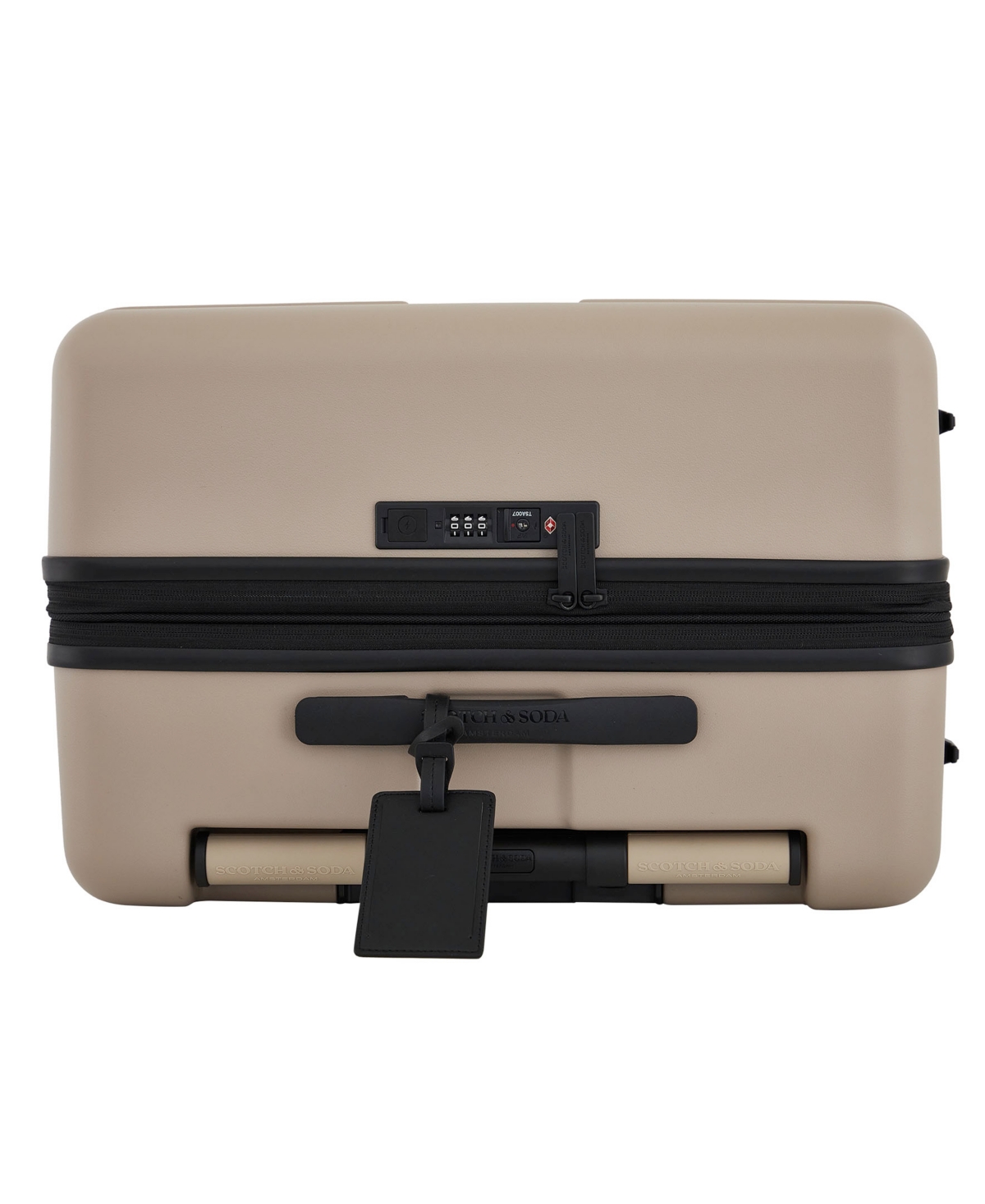 Scotch & Soda Tilburg 24" Check-in Trunk Suitcase In Gray