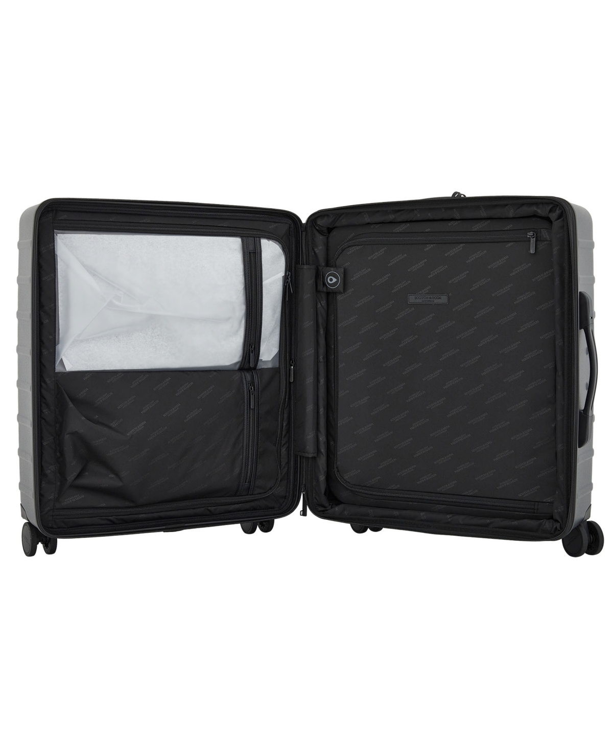 Scotch & Soda Tilburg 24" Check-in Trunk Suitcase In Black