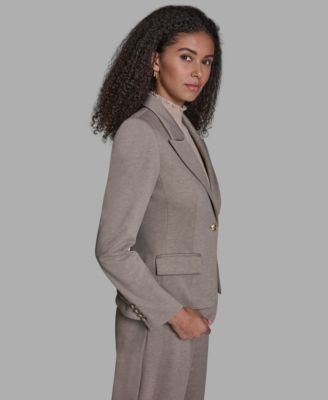 Women's Peak Lapel One-Button Blazer