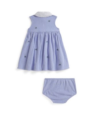 Baby Girls' Sleeveless Dress and Bloomer, 2-Piece Set