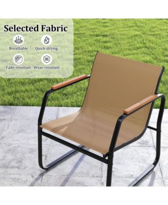 3 Pieces Patio Furniture Set Outdoor Bistro Conversation Set