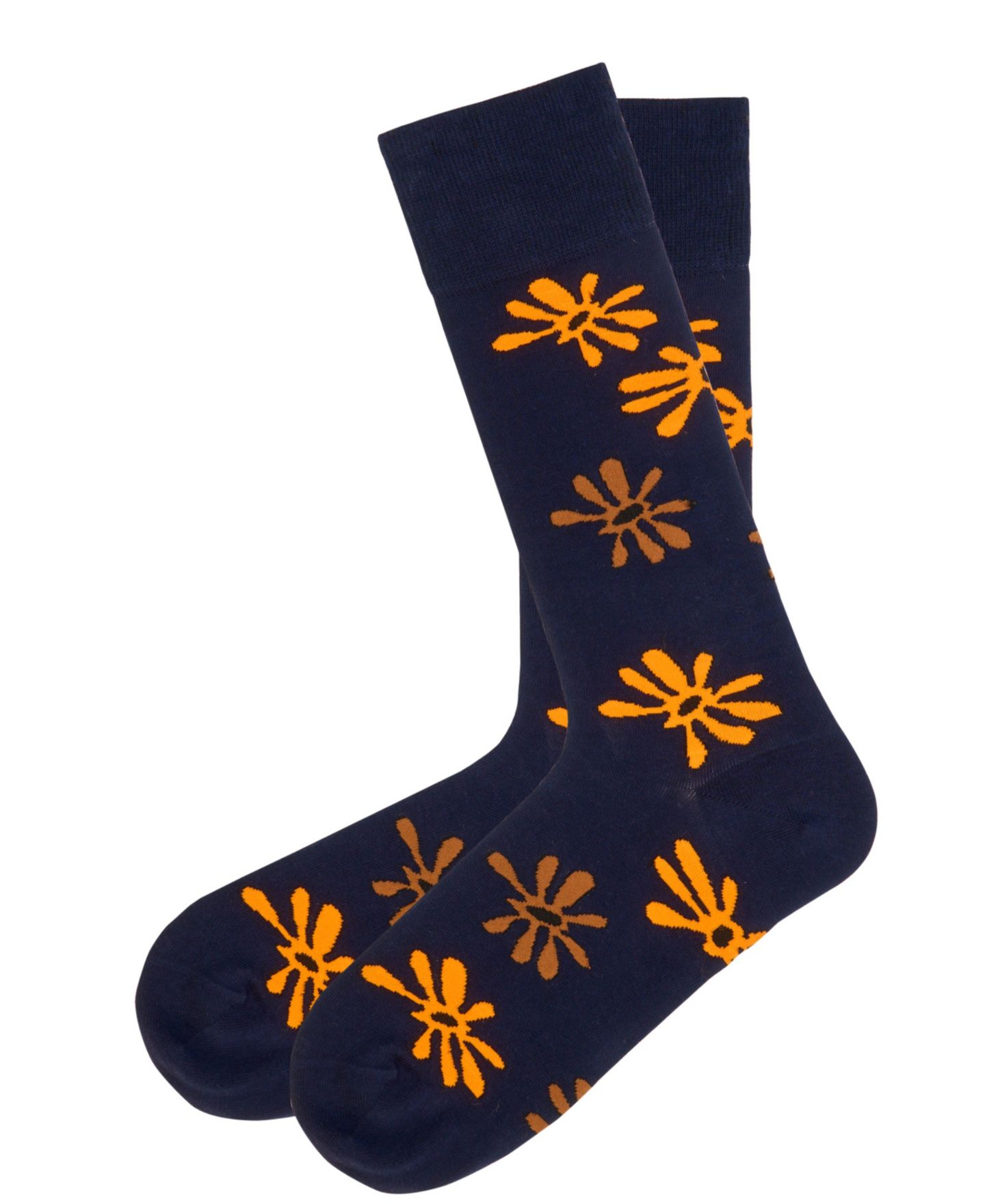 Носки Flower для мужчин — Love Sock Company, цвет: Тёмно-синий — фото 1