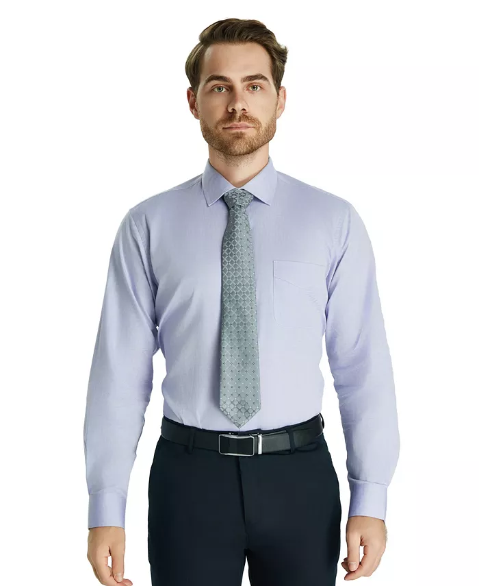 Men's Pinpoint Solid Dress Shirt - thumbnail 10