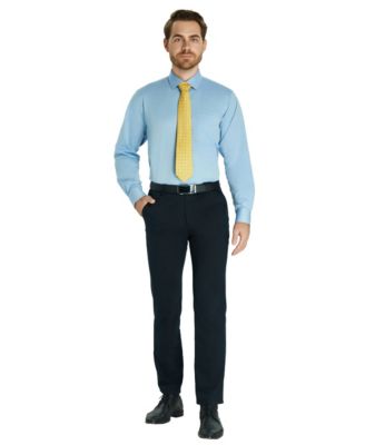 Men's Pinpoint Solid Dress Shirt