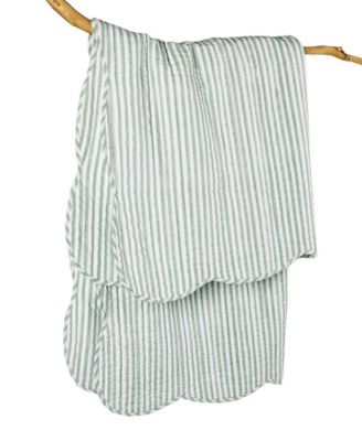 Martha Stripe Reversible Quilted Throw, 50" x 60"