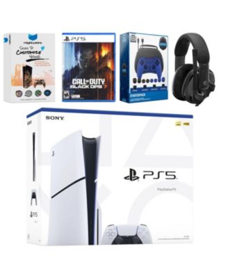 PlayStation 5 Slim Disc Bundle with Call of Duty Black Ops 7, EPOS Headset, Accessory Kit and MightySkins Code