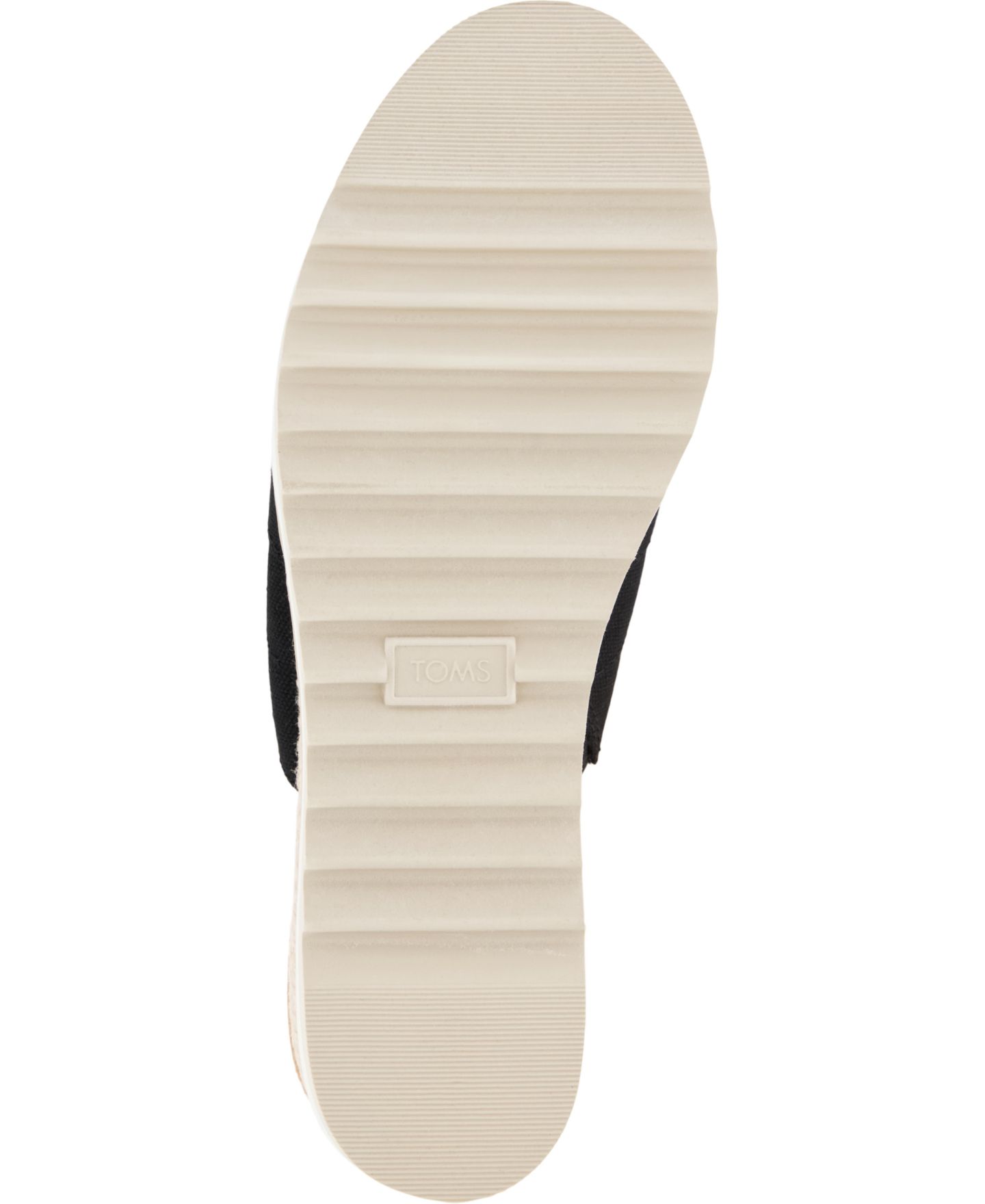 Женские сандалии TOMS Diana Crossover Mule Wedge Sandal, цвет: Чёрный холщовый — фото 5