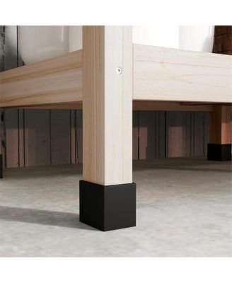 Outdoor Gardening Workbench with Open Shelf Storage for Pots