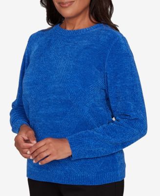 Women's  Classic Cable Chenille Pullover Sweater
