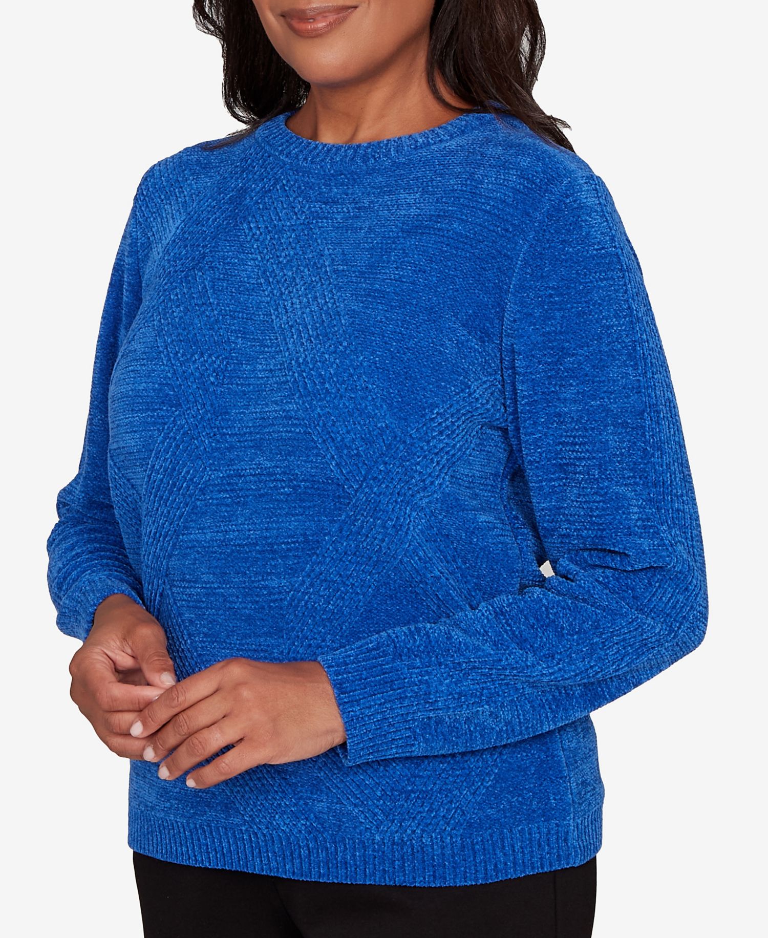 Women's Classic Cable Chenille Pullover Sweater