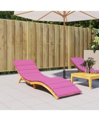 Sun Lounger Cushion Pink Oxford Fabric