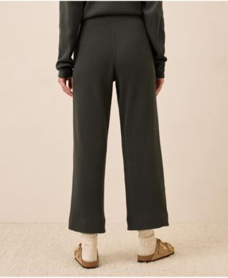 Women's Thermal Waffle Wide Leg Pant