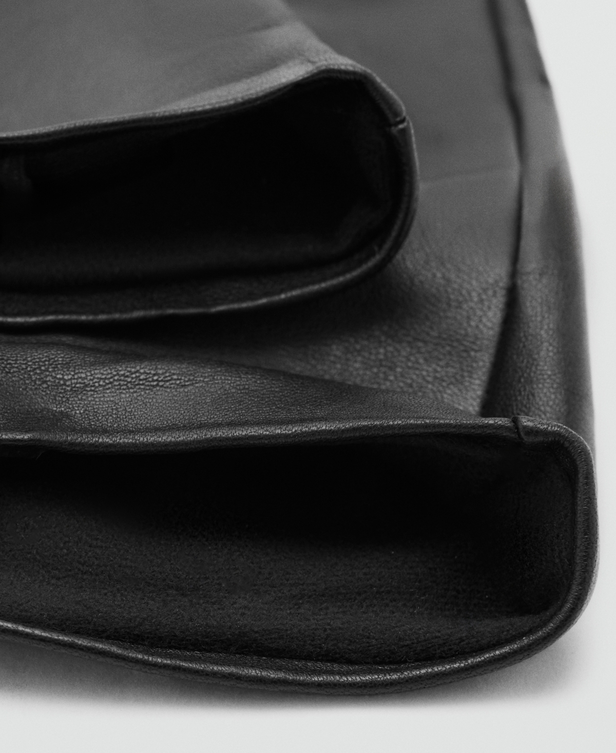 Mango Women's Leather Long Gloves