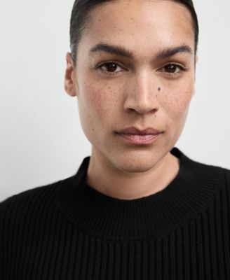 Women's Ribbed Peplum Sweater