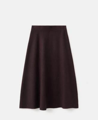 Women's Wool-Blend Knitted Skirt
