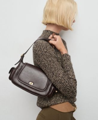 Women's Speckled Perkins-Neck Sweater