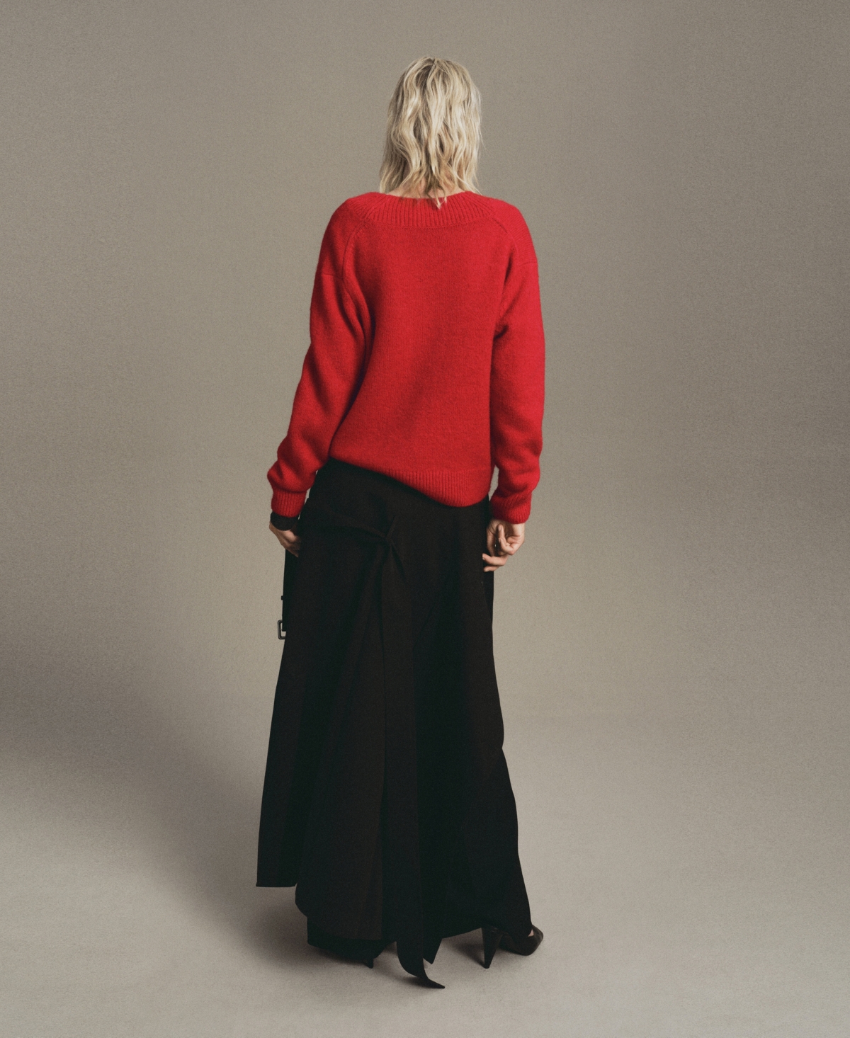 Mango Women's Chunky-Knit V-Neck Sweater