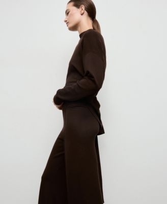 Women's Stitching Detail Knitted Pants