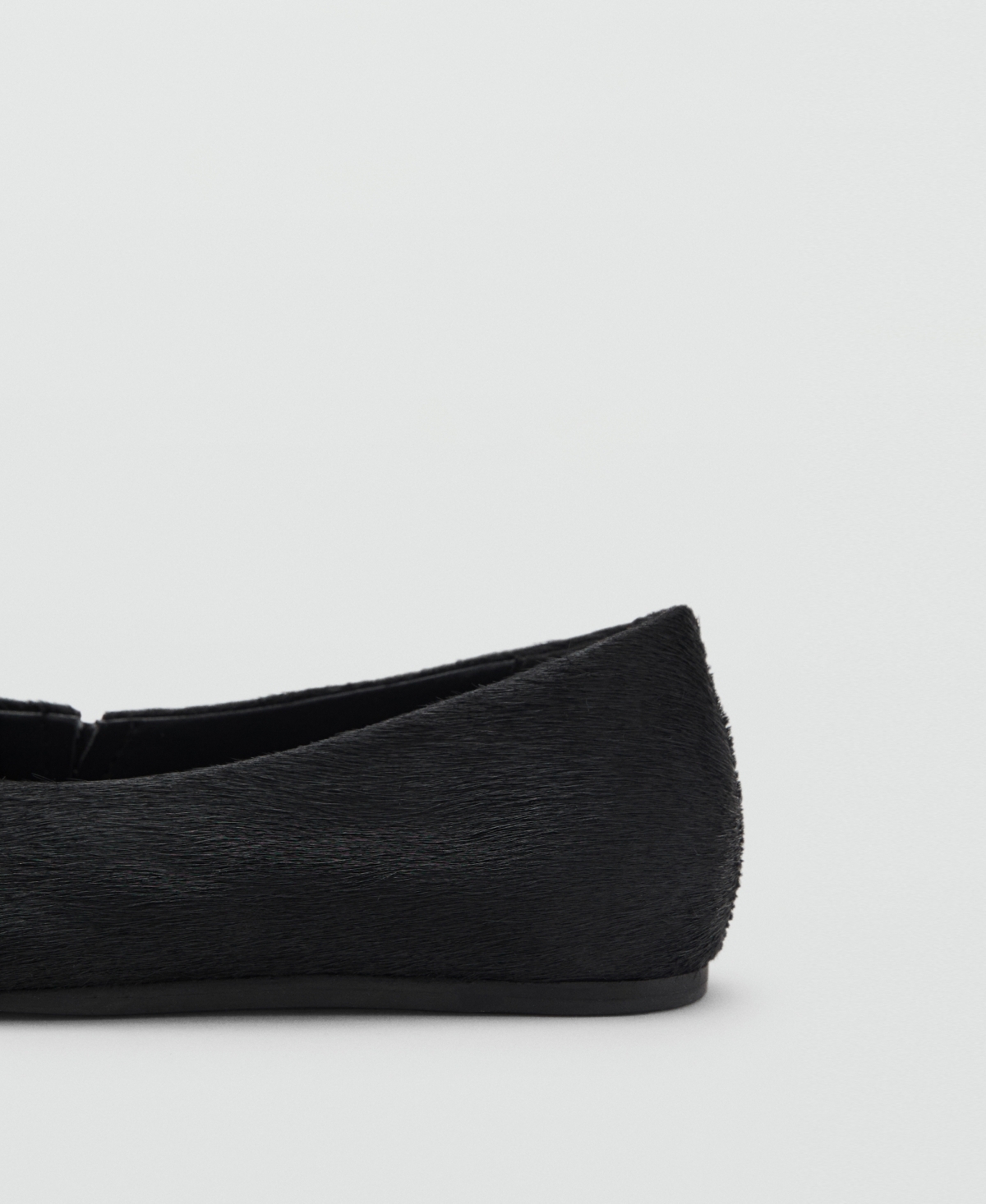 Mango Women's Leather And Fur-effect Shoes In Animal Print