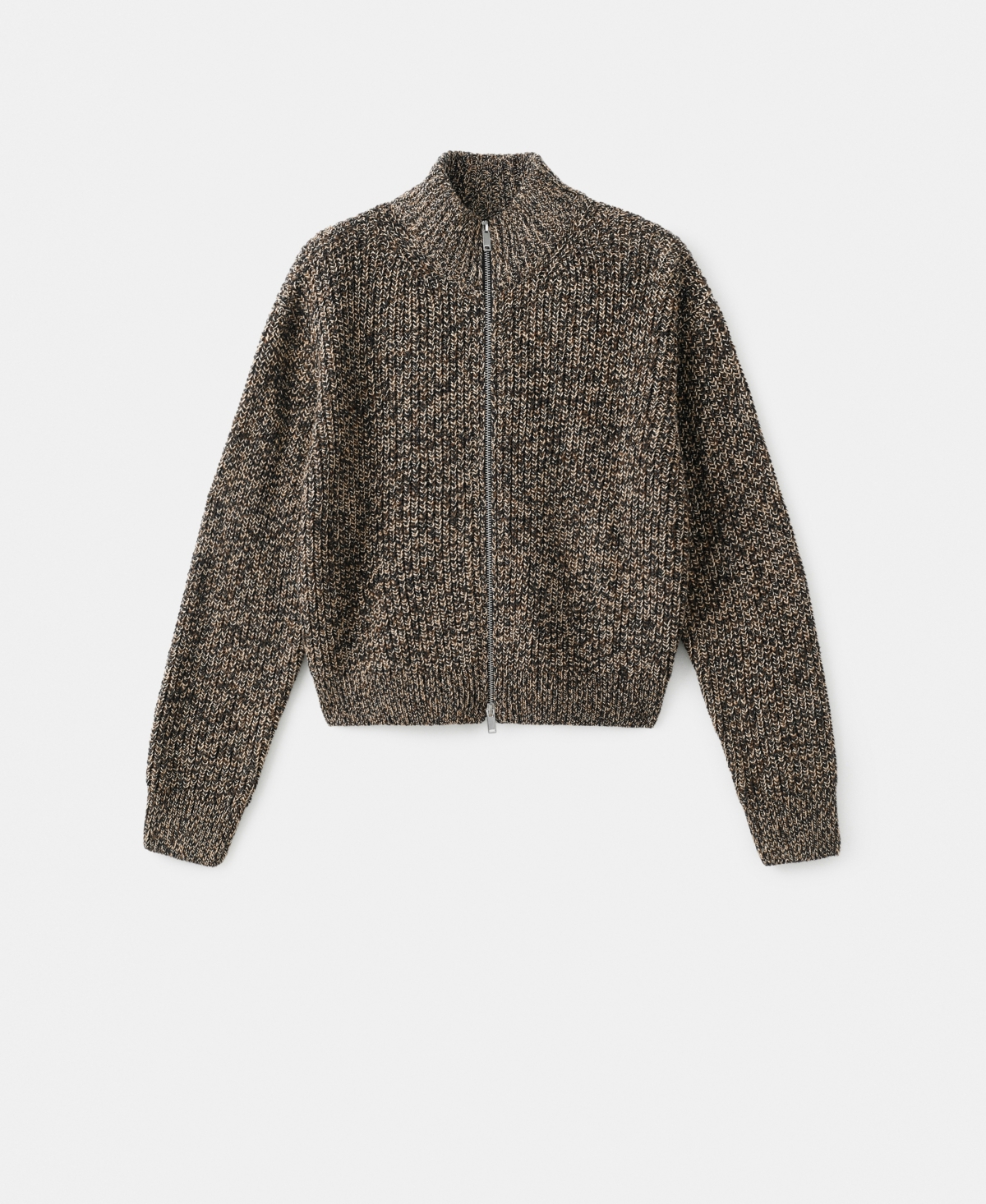 Mango Women's Speckled Zip-Up Cardigan