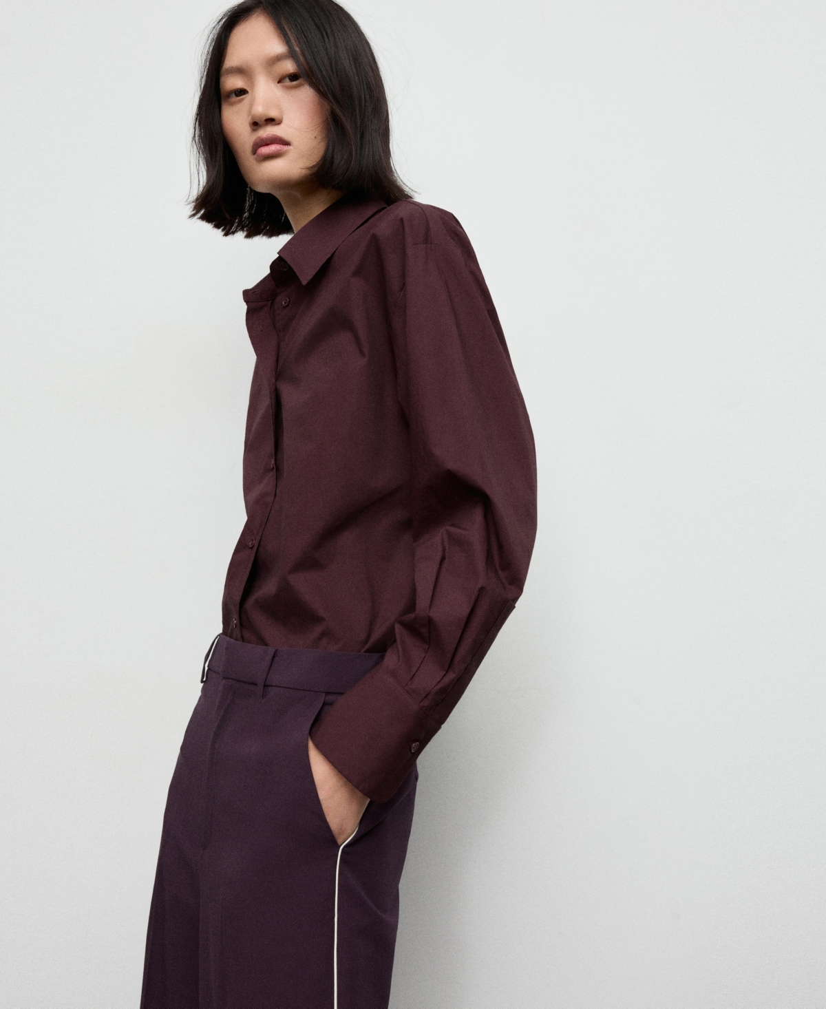 Mango Women's Side Striped Trousers