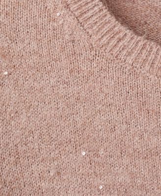 Women's Short-Sleeved Lurex Sweater