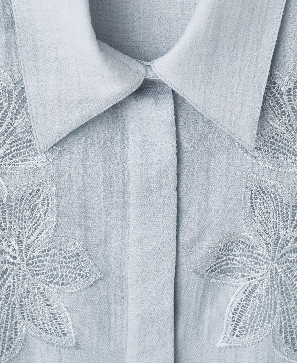 Mango Women's Embroidered Lyocell Blouse