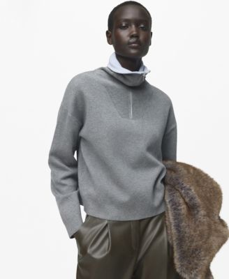 Women's Turtleneck Zip Sweater