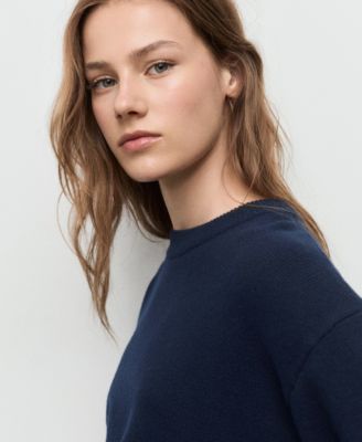 Women's Round-Neck Knitted Sweater