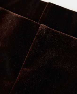 Women's Velvet Wide-Leg Pants