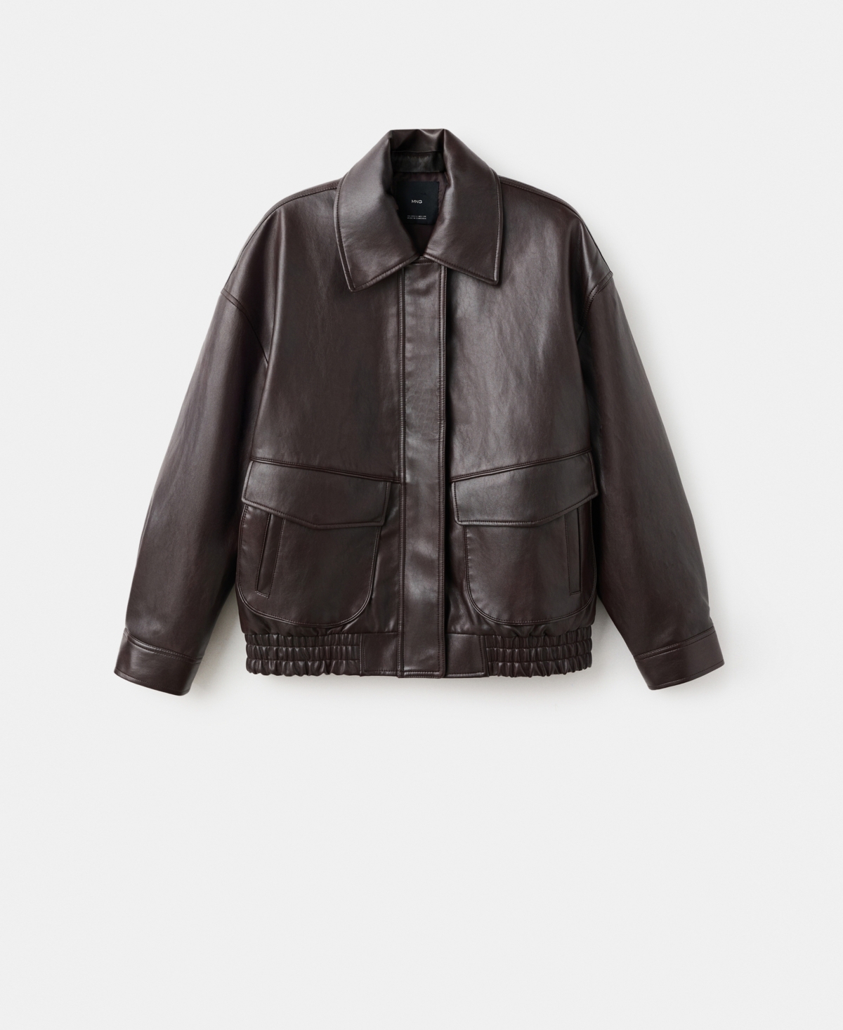 Mango Women's Oversized Leather-Effect Jacket