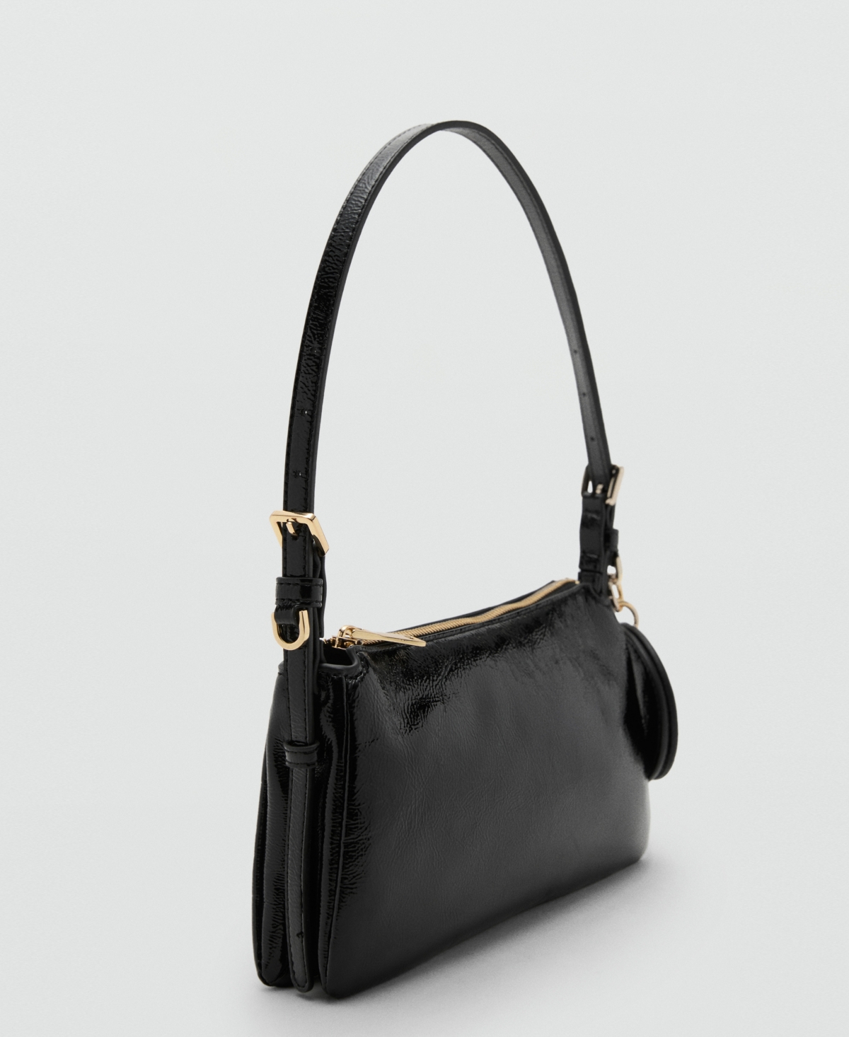 Mango Women's Shiny Shoulder Bag