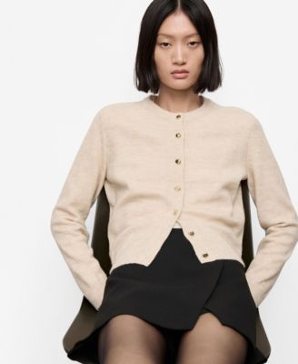 MANGO - Women's Knitted Button Cardigan