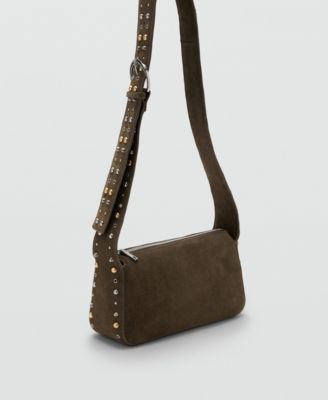 Women's Suede Studs Crossbody Bag