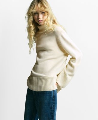 Women's Slits Turtleneck Sweater