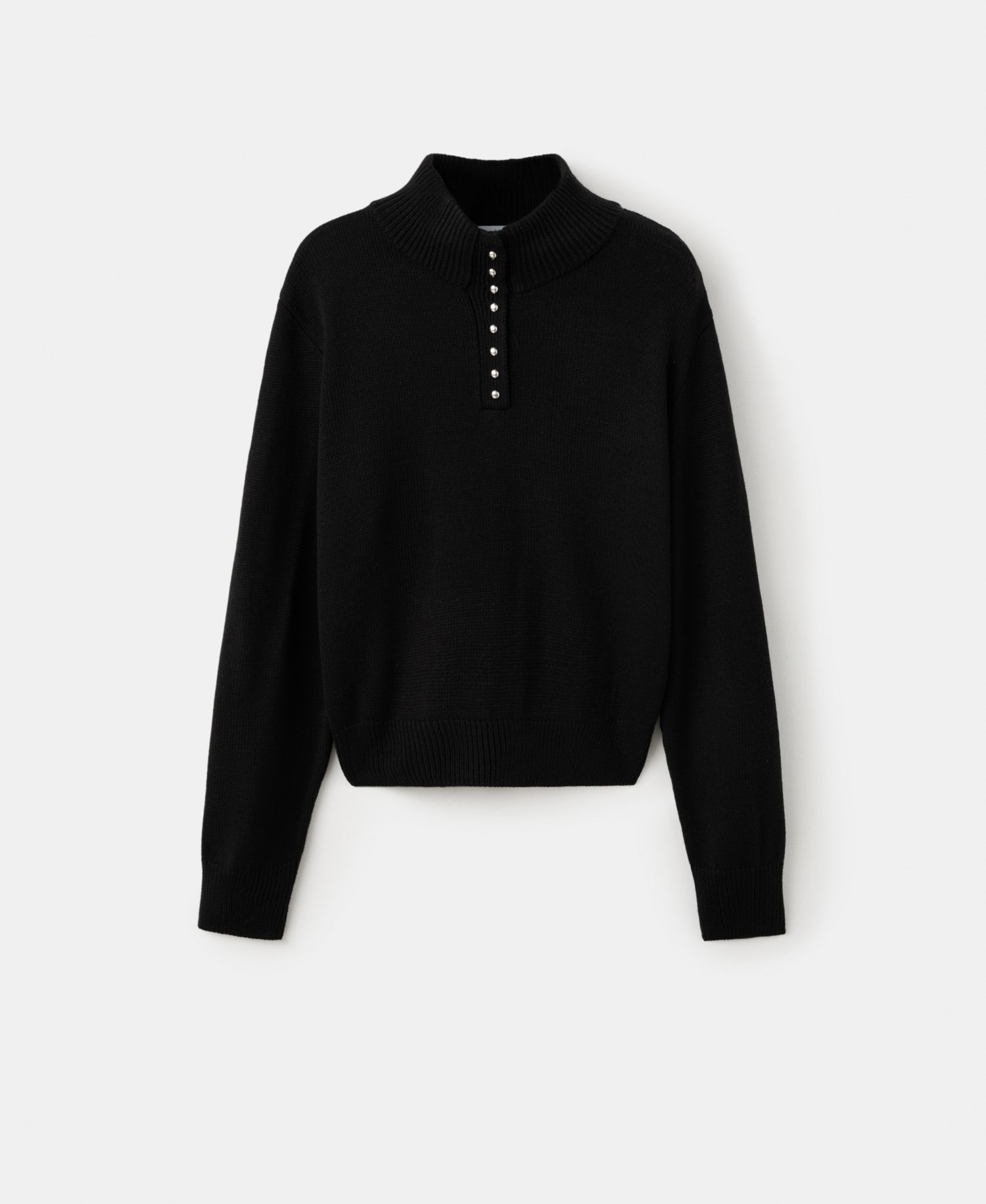 Women's Perkins-Neck Button Sweater