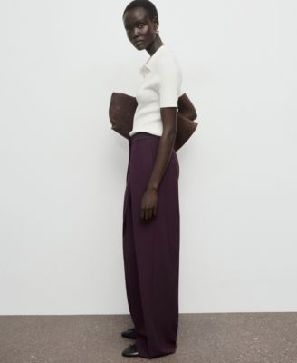 Women's Pleated Wide Leg Pants