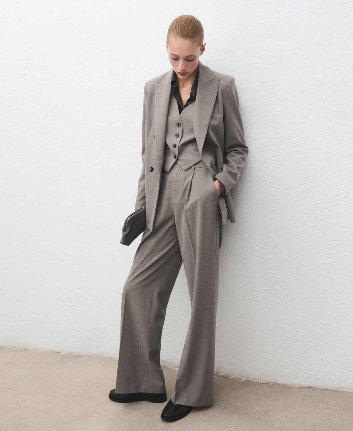 Mango Women's Double-Breasted Wool Blend Blazer