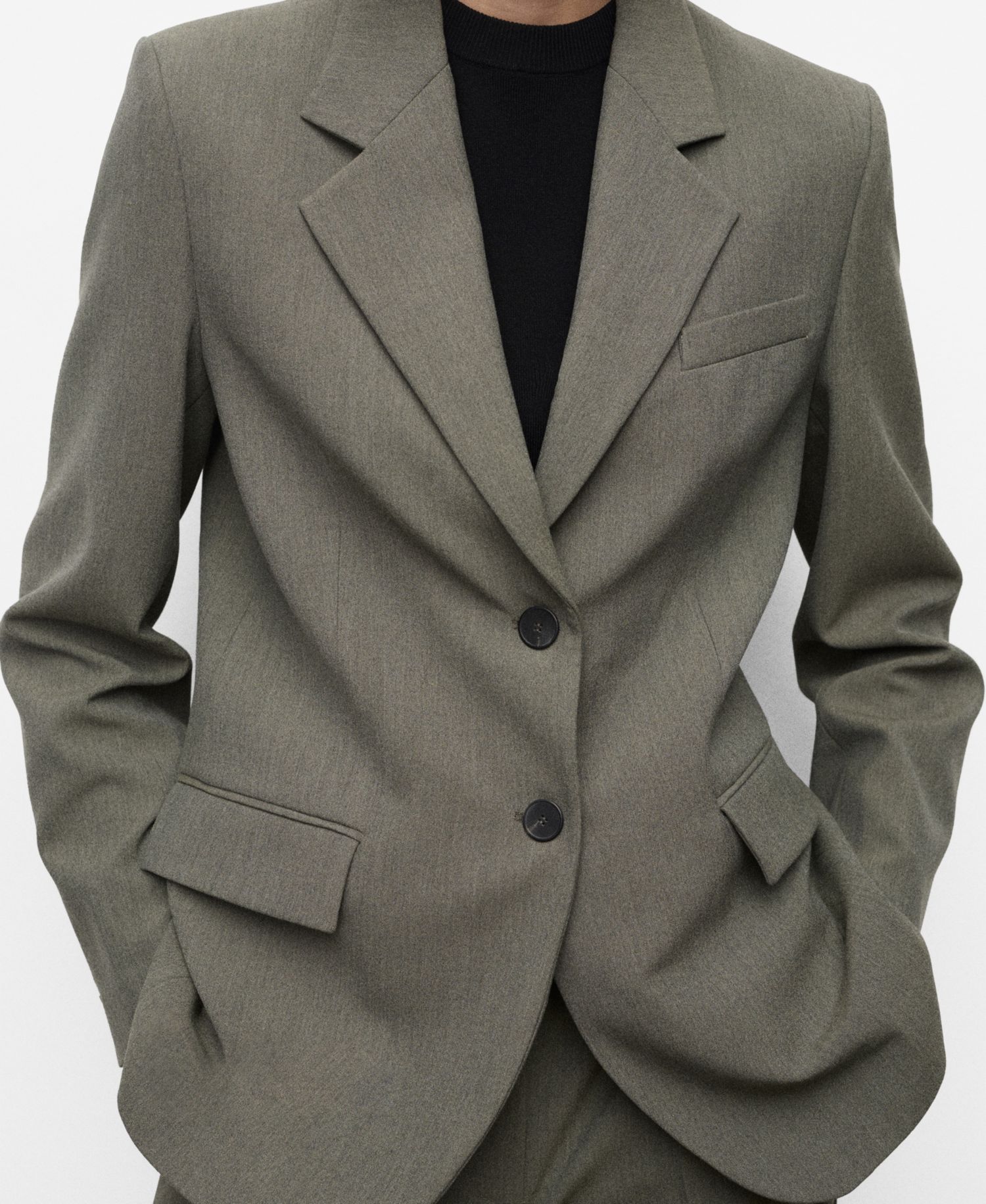 Women's Flap Pockets Suit Blazer