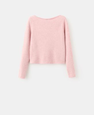 Women's Knitted Ribbed Sweater