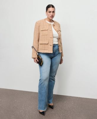 Women's Frayed Ends Tweed Jacket
