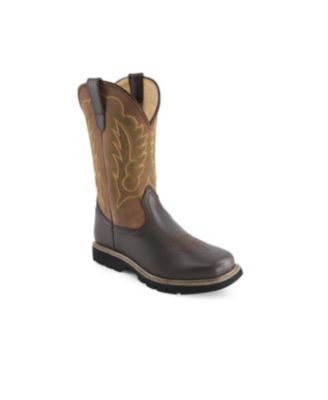 Men's Leather Cowboy Boots Bicolor