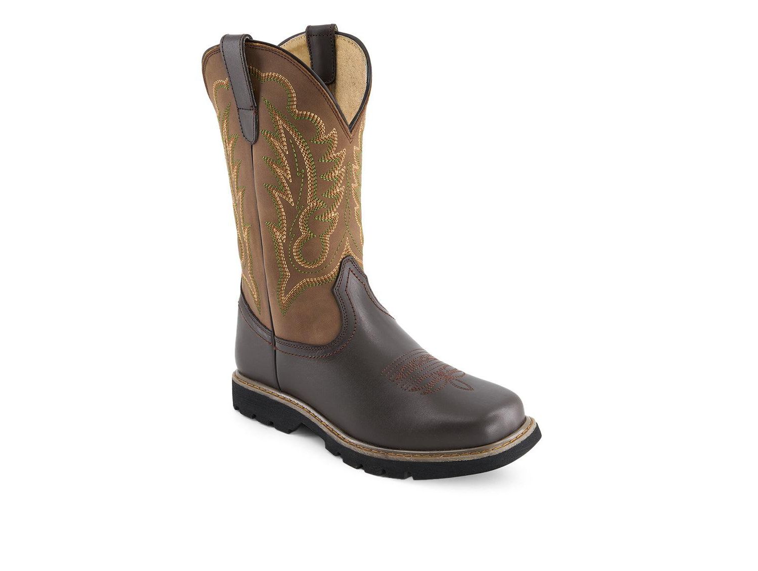 Men's Leather Cowboy Boots Bicolor